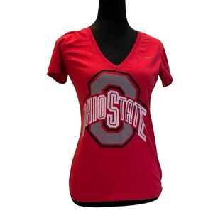 Nike Red Short Sleeve Fitted Tee Ohio State! OH-IO!